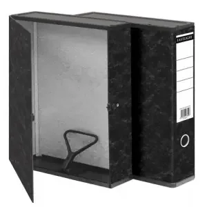 ValueX Box File Paper on Board Foolscap 65mm Capacity 80mm Spine Width Clip Closure Cloud (Pack 10) – 30715DENTx10