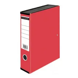 ValueX Box File Paper on Board Foolscap 65mm Capacity 80mm Spine Width Clip Closure Red (Pack 10) – 31818DENTx10