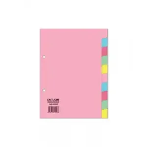 ValueX Divider 10 Part A5 155gsm Card Assorted Colours – 80010DENT