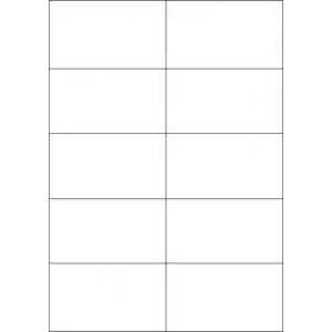 ValueX Multipurpose Label 105x58mm 10 Per A4 Sheet White (Pack 1000 Labels) – 15334SM