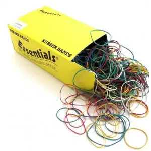 ValueX Rubber Elastic Band Assorted Sizes 454g Assorted Colours – 25631