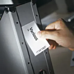 ValueX Self Adhesive Label Holder and Insert Polypropylene 35x102mm (Pack 12) – 10325