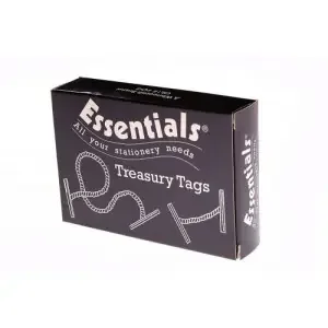 ValueX Treasury Tag Plastic 127mm (Pack 100) – 27131/10