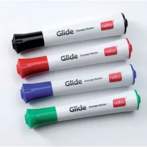 ValueX Whiteboard Marker Bullet Tip 1mm Line Assorted Colours (Pack 4) – 1902077
