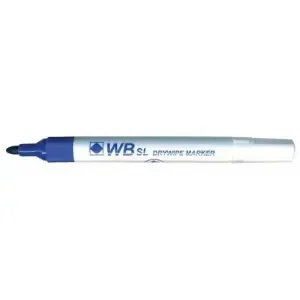 ValueX Whiteboard Marker Bullet Tip 1mm Line Blue (Pack 10) – 874003
