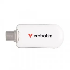 Verbatim Plectra USB-C Flash Drive 128GB White 30229