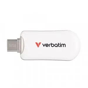 Verbatim Plectra USB-C Flash Drive 64GB White 30228