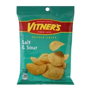 Vitner’s Salt & Sour Potato Chips, 2 oz. Bag