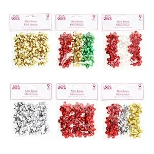 Voila Classic Mini Gift Bows, 9-ct.