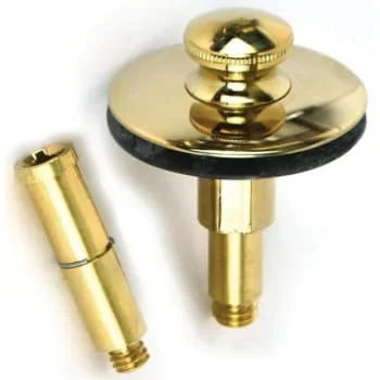 Watco® Bathtub Drain Stopper Push-Pull 3/8 Or 5/16 Threaded Pin Pb Finish