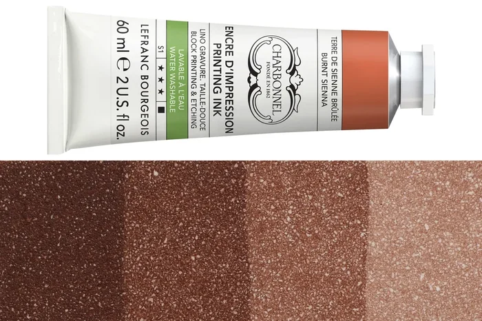 Water-Washable Oil-Based Printmaking Ink, Burnt Sienna