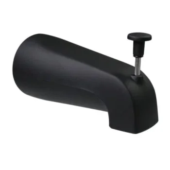 Westbrass 5-1/4 ” Front Diverter Tub Spout -1/2 Ips Connection Matte Black