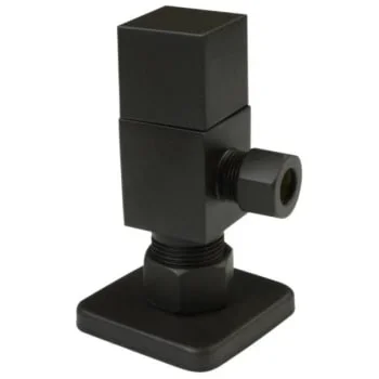 Westbrass Angle Stop Quibic 1/4-Turn Ceramic Disc, 1/2in Compression Valve