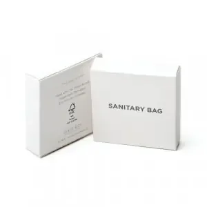 White Boxed Eco Sanitary Bag 130x260mm (Pack of 250) I018