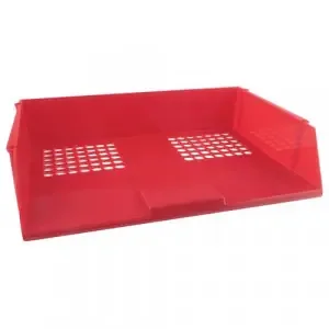 Wide Entry Letter Tray Red
