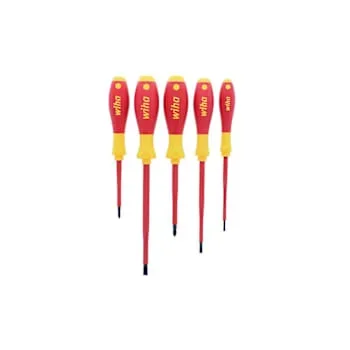 Wiha 5 Piece Insulated Softfinish Screwdriver Set
