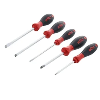 Wiha 5 Piece Softfinish Slotted And Phillips Screwdriver Set