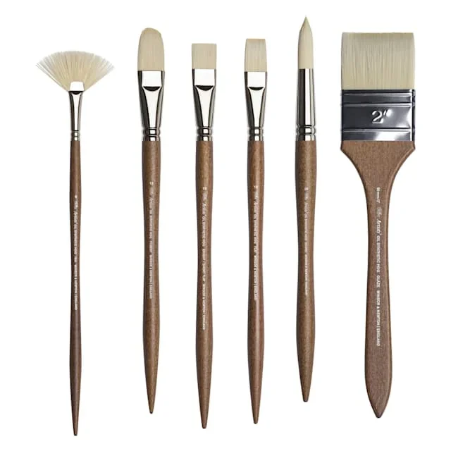 Winsor & Newton Artists’ Oil Synthetic Hog Brushes