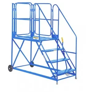 Work Platform – Easy Slope – 1200mm Platform – 6 Tread – Blue