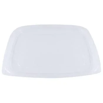 World Centric Pla Rectangular Deli Container Lid,6.5×7.5×0.3,clear,case Of 600