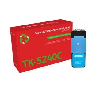 XET Remanufactured Xerox Everyday For Kyocera TK5240C Cyan Laser Toner 006R04808