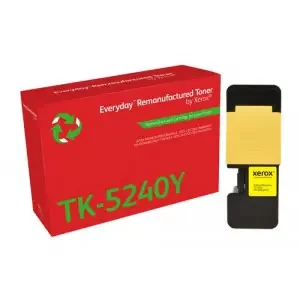 XET Remanufactured Xerox Everyday For Kyocera TK5240Y Yellow Laser Toner 006R04811