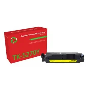 XET Remanufactured Xerox Everyday For Kyocera TK5270Y Yellow Laser Toner 006R04815