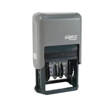 Xstamper Classix Self-Inking Date Stamp Black Ink