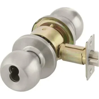 Yale Classroom Function Cylindrical Knob Lockset Grade 2, Satin Stainless