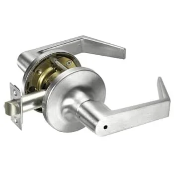 Yale Grade 1 Privacy/Bedroom/Bath Cylindrical Lock, Augusta Lever, Satin Chrome