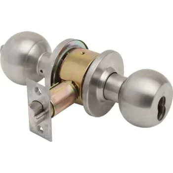 Yale® Interchangeable Core Cylindrical Knob For 2-3/4 Backset, Satin Chrome