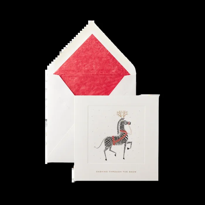 Zebra Christmas Card Set
