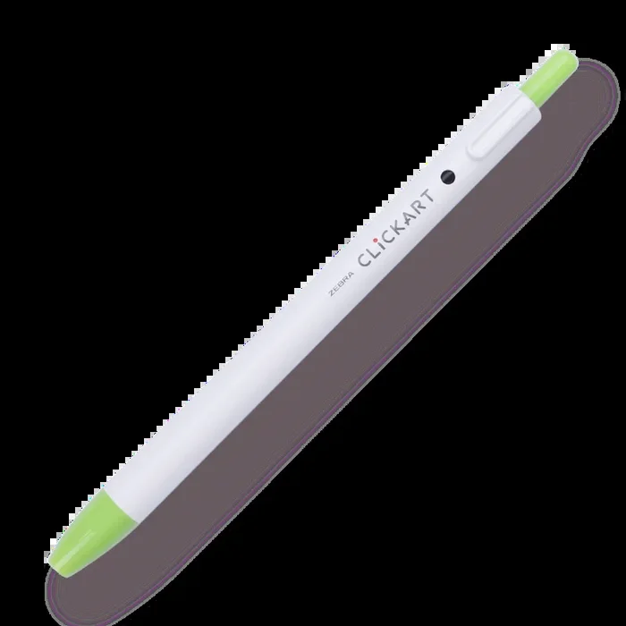 Zebra Clickart Retractable Sign Pen – 0.6 mm – Light Green