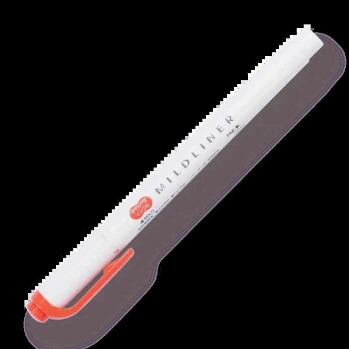 Zebra Mildliner Double-Sided Highlighter – Fine / Bold – Mild Marigold