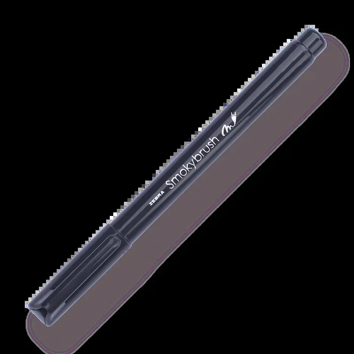 Zebra Smoky Brush Pen – Black