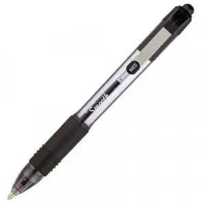 Zebra Z-Grip Smooth Retractable Ballpoint Pen 1.0mm Tip Black (Pack 5) – 2438