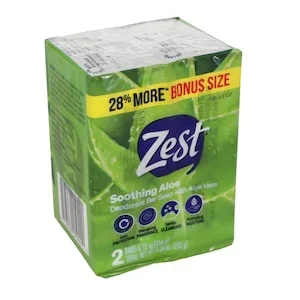 Zest Soothing Aloe Soap Bars – 2 ct. Pack