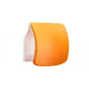 Zure White Shell Elastomer Orange Headrest